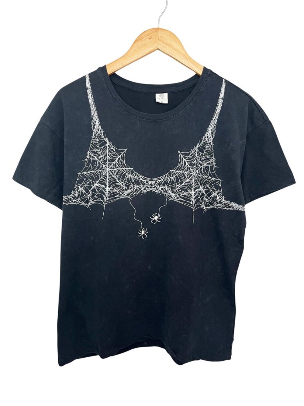 Spider Web Bra Graphic Women's T-Shirt NWT Medium